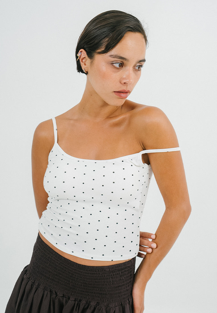 Polka Dot Padded Top