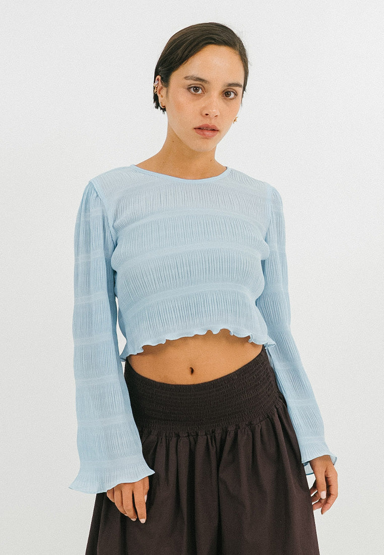 Seam Long Sleeve Crop Top