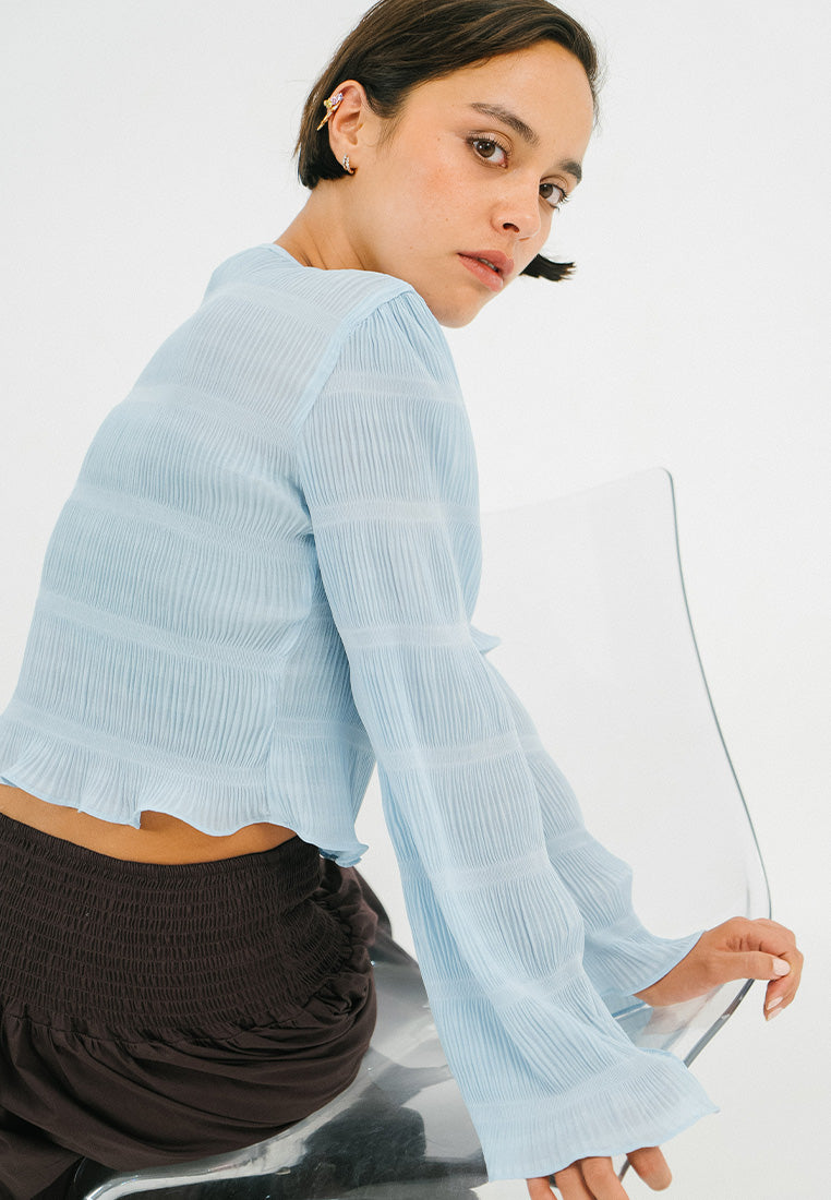 Seam Long Sleeve Crop Top