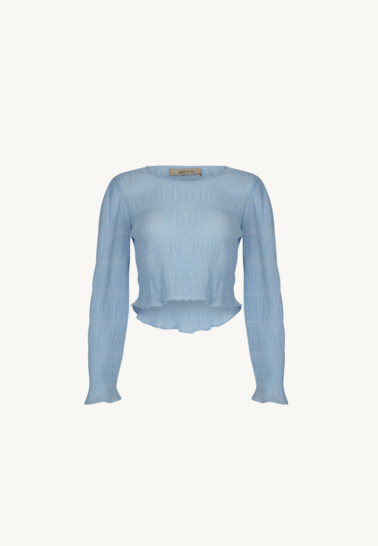 Seam Long Sleeve Crop Top