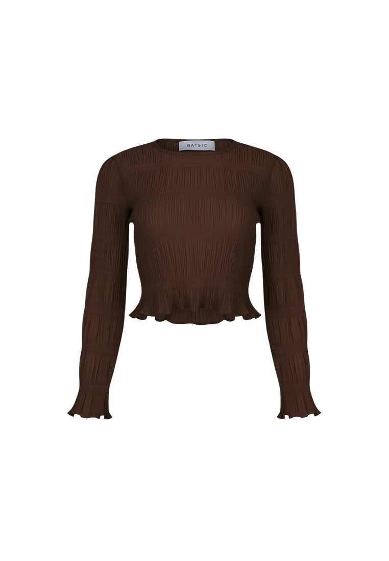 Seam Long Sleeve Crop Top