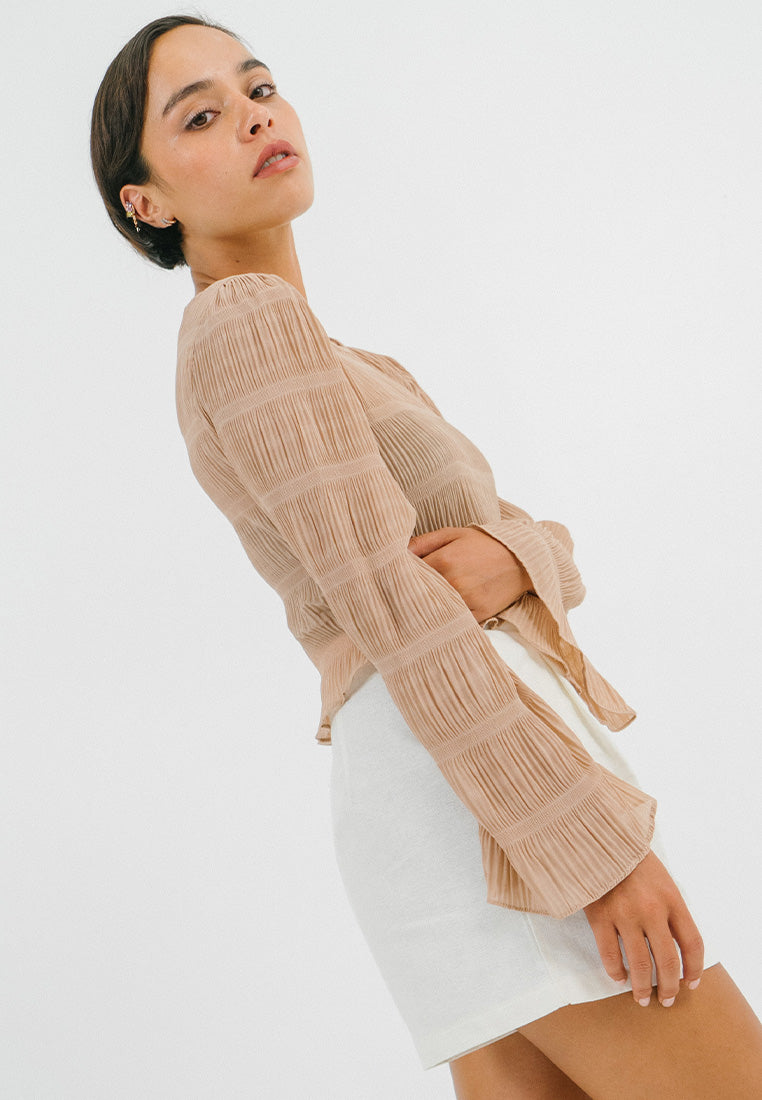 Seam Long Sleeve Crop Top