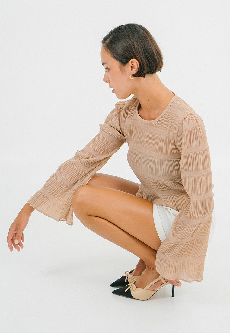 Seam Long Sleeve Crop Top