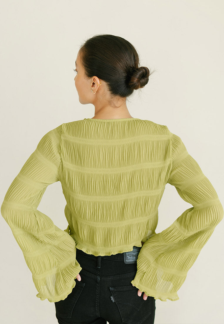 Seam Long Sleeve Crop Top