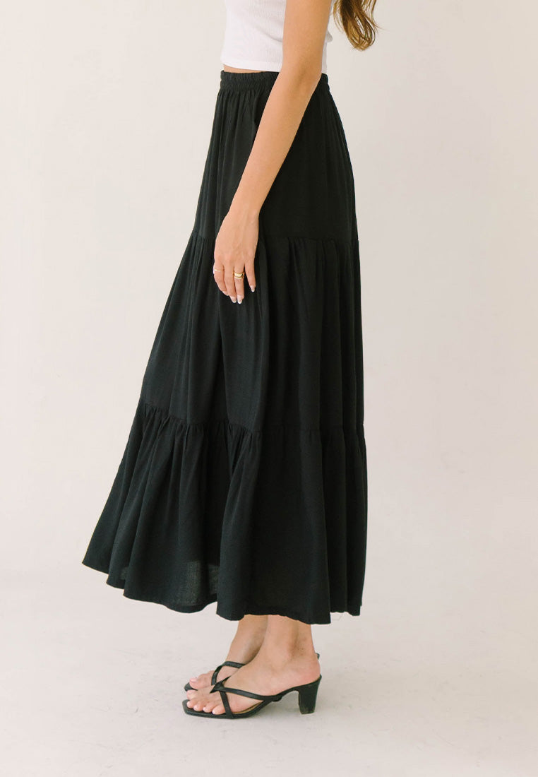 Sicilly Tiered Maxi Skirt
