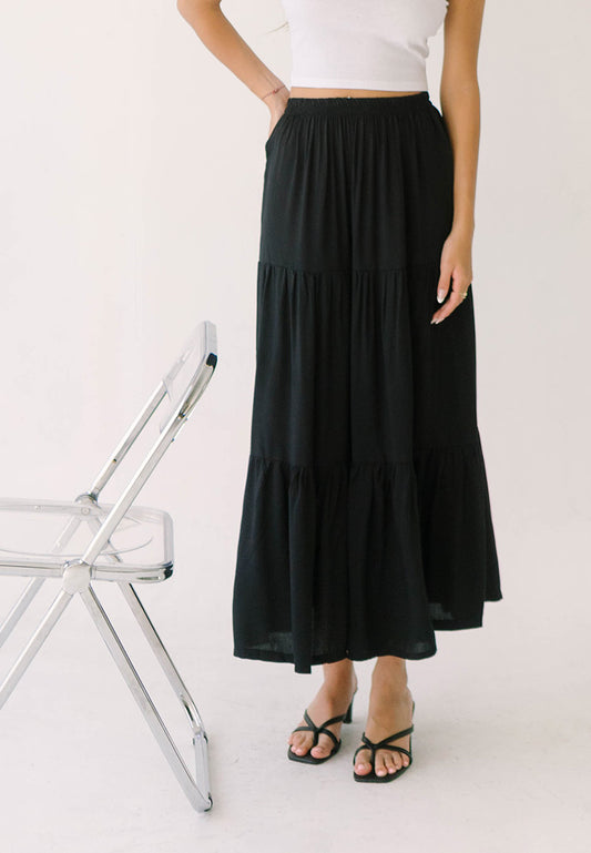 Sicilly Tiered Maxi Skirt