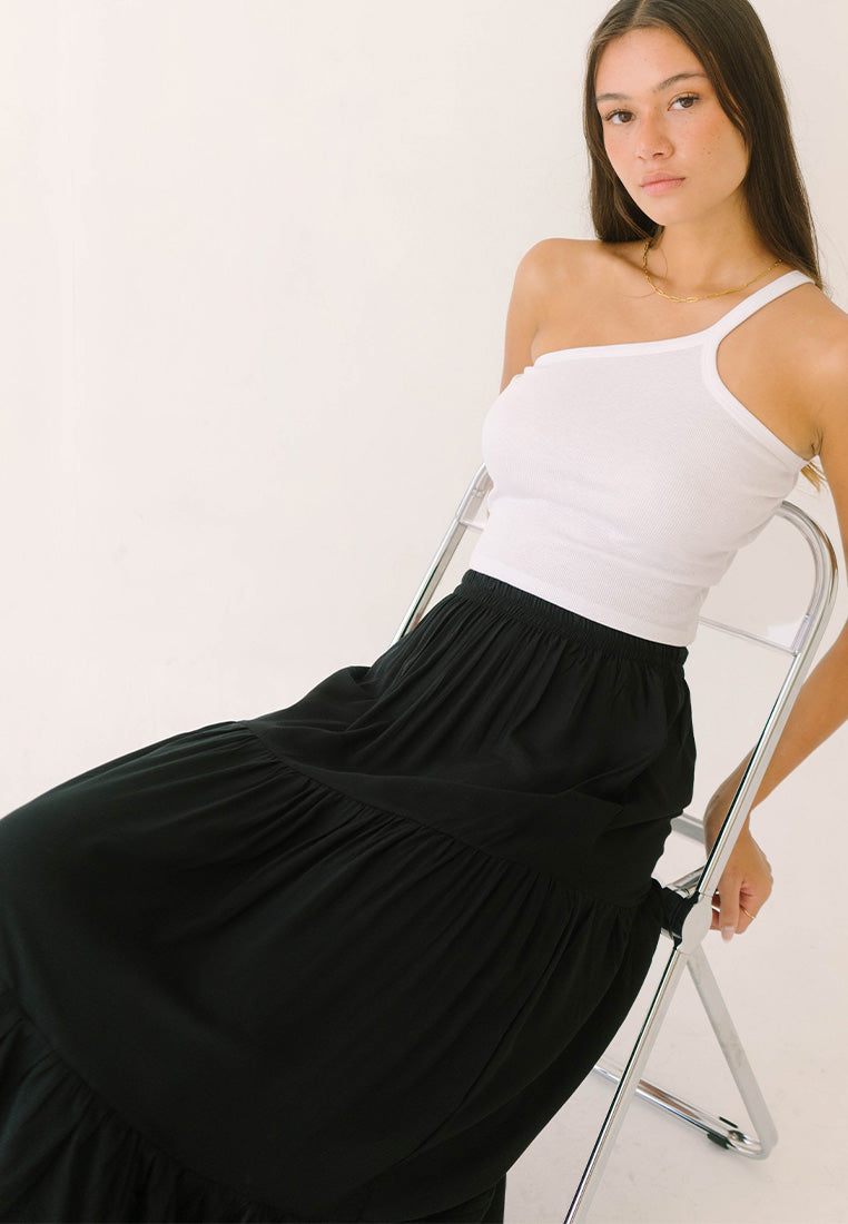 Sicilly Tiered Maxi Skirt