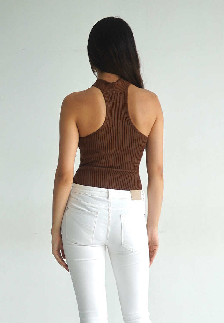 X Knit Bodysuit Top